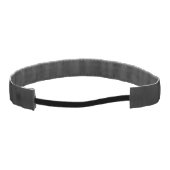 MINIMALIST WHITE ONE LETTER MONOGRAM NAME BLACK  アスレチックヘッドバンド (裏面)