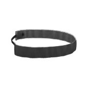 MINIMALIST WHITE ONE LETTER MONOGRAM NAME BLACK  アスレチックヘッドバンド (左)