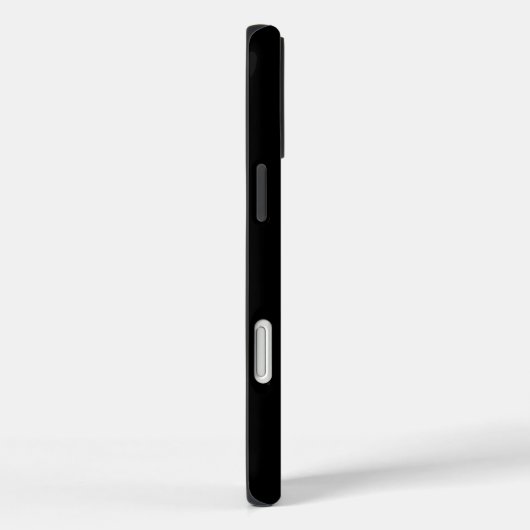 MINIMALIST WHITE ONE LETTER MONOGRAM NAME BLACK Case-Mate iPhoneケース (裏面 / 右)