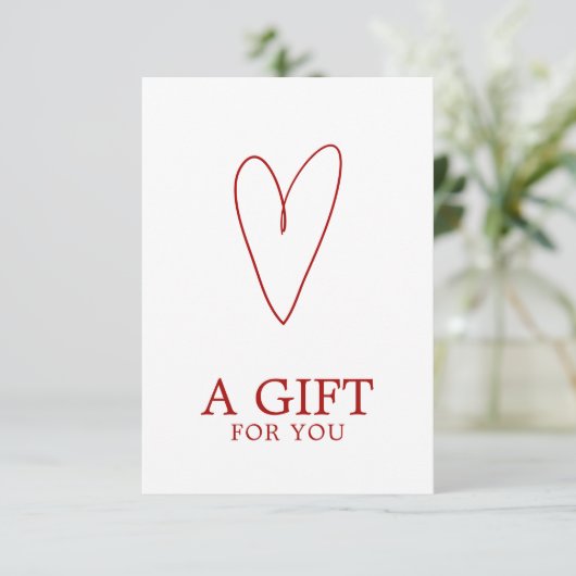 Minimalist White Red Heart Playful Warm  (スタンド正面)