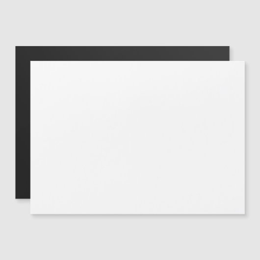 Minimalist white solid plain blank magnetic card (正面/裏面)