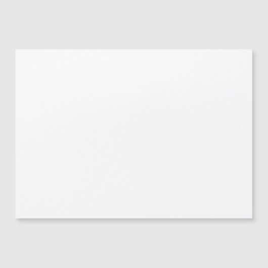 Minimalist white solid plain blank magnetic card (正面)