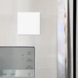 Minimalist white solid plain simple modern elegant マグネット