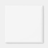 Minimalist white solid plain simple modern elegant マグネット (正面)