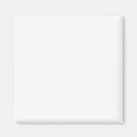 Minimalist white solid plain simple modern elegant マグネット (正面)