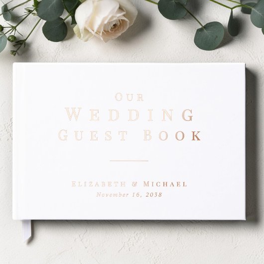 Minimalist White Wedding ゲストブック