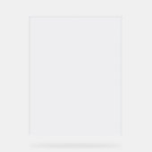 Minimalist White Welcome Sign Template アクリルサイン (正面)
