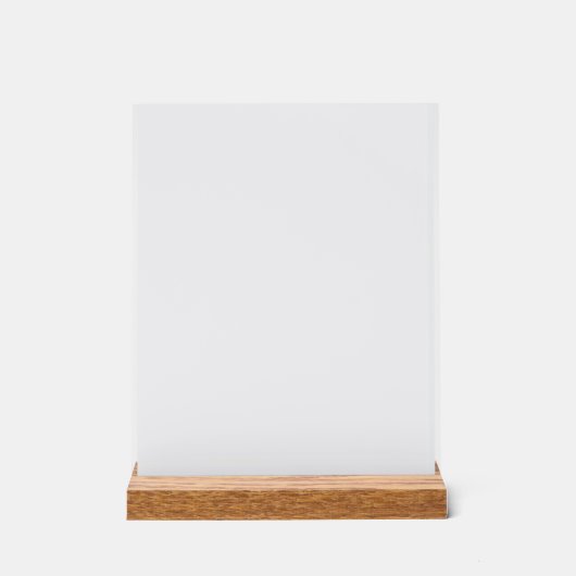 Minimalist White Welcome Sign Template アクリルサイン (正面)