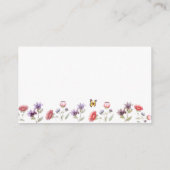 Minimalist Wildflower Recipe Request Card エンクロージャーカード (裏面)