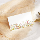 Minimalist wildflower Summer butterfly place card