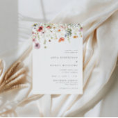 Minimalist Wildflower Wedding 招待状