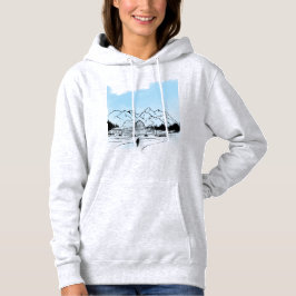 ​Minimalist Winter Mountain Adventure Sweatshirt - パーカ