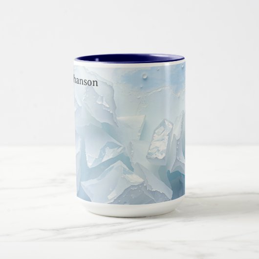 Minimalist Winter Thaw Nature Aesthetic マグカップ (中央)