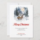Minimalist Winter Wonderland Greeting Card シーズンカード (正面)