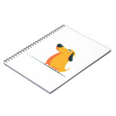 Minimalist Woman and Dog Illustration Gift for Dog ノートブック (左側)