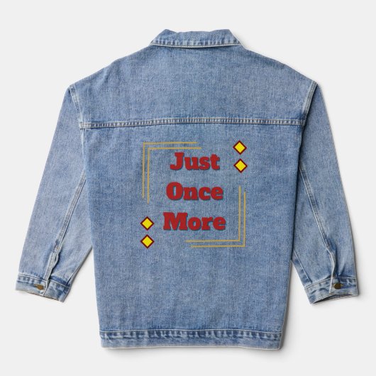 Minimalist Women's Denim Jacket デニムジャケット (裏面)