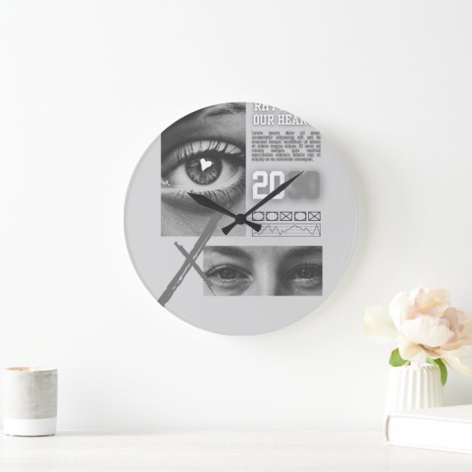 Minimalist Wood Wall Clock – 10" ラージ壁時計 (ホーム)