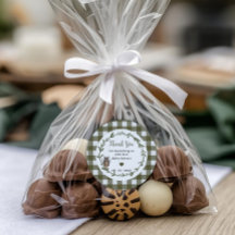 Minimalist woodland baby shower Favor sticker