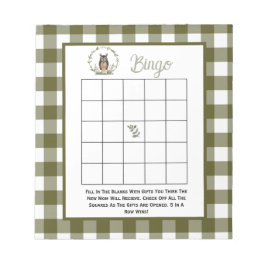 Minimalist Woodland BIngo game ノートパッド