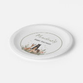 Minimalist Woodland Paper Plates ペーパープレート (アングル)