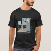 Minimalist Work From Anywhere Remote Office Illust Tシャツ (正面)
