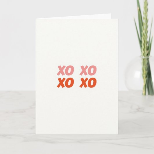 Minimalist Xo Love Card カード (正面)
