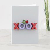 Minimalist Xoxo Love Card カード (正面)