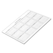 Minimalist Yearly Checklist Notepad ノートパッド (アングル)