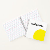 Minimalist Yellow Circle Notebook ノートブック (内部)