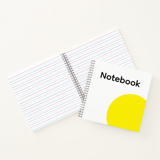 Minimalist Yellow Circle Notebook ノートブック (内部)