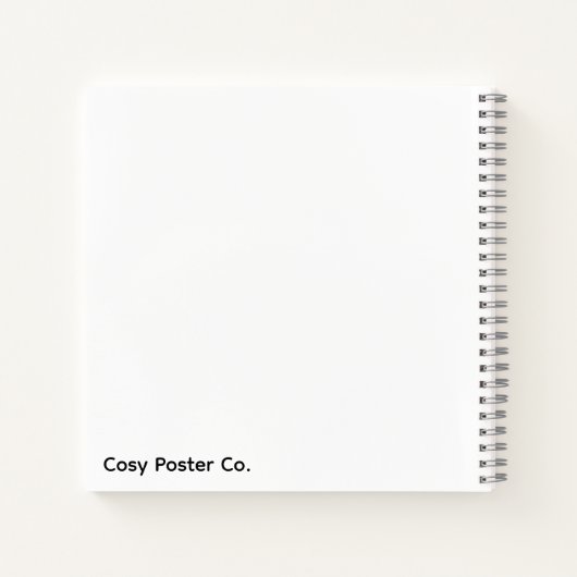 Minimalist Yellow Circle Notebook ノートブック (裏面)