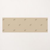 Minimalist Yorkie Yoga Mat | Custom Pet Name ヨガマット (裏面(横))