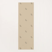 Minimalist Yorkie Yoga Mat | Custom Pet Name ヨガマット (裏面)