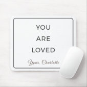 Minimalist You Are Loved Desk Mouse Pad マウスパッド (マウス)