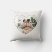 Minimalist You Are Loved Neutral Throw Pillow クッション (裏面)