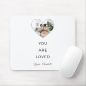Minimalist You Are Loved Photo Mouse Pad マウスパッド (マウス)