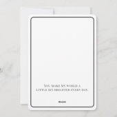 Minimalist You Are Loved Valentine Card シーズンカード (裏面)
