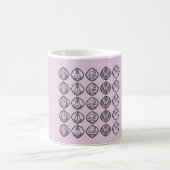 Minimalist Zen Buddhist Mudras Cup コーヒーマグカップ (中央)