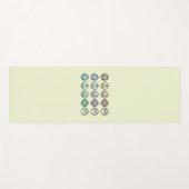 Minimalist Zen Buddhist Mudras Yoga mat ヨガマット (正面(横))