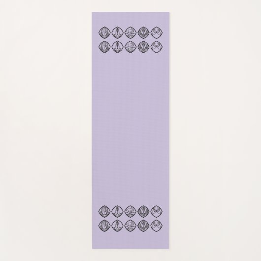 Minimalist Zen Buddhist Mudras Yoga mat ヨガマット (正面)