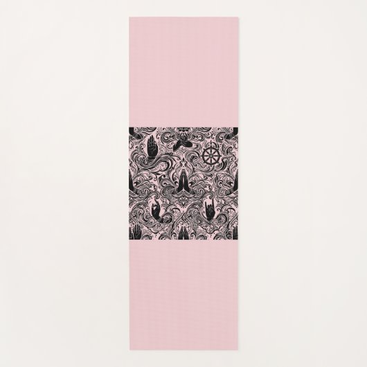 Minimalist Zen Buddhist Mudras Yoga mat ヨガマット (正面)