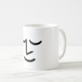 Minimalist Zen Face Mug コーヒーマグカップ (正面右)