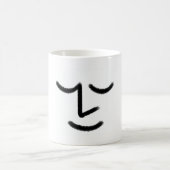 Minimalist Zen Face Mug コーヒーマグカップ (中央)