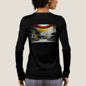 Minimalist Zen Garden T-Shirt – Mindfulness & Sere トライブレンドTシャツ (背面)