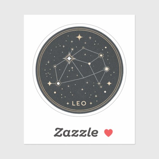 Minimalist Zodiac Constellation Sticker | Elegant  シール (シート)