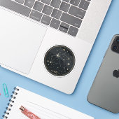 Minimalist Zodiac Constellation Sticker | Elegant  シール (ノートパソコンとiPhone)