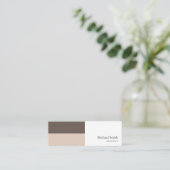 minimalista bloques geométricos marrón elegante スキニー名刺 (スタンド正面)