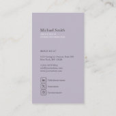 minimalista moderna elegante geometrica arquitecto 名刺 (裏面)