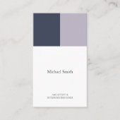 minimalista moderna elegante geometrica arquitecto 名刺 (正面)