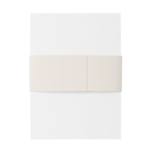 Minimalistic Beige Script Wedding 招待状ベリーバンド (裏面例)